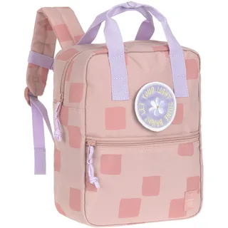 Lässig Kinderrucksack mit Brustgurt Kindergartentasche Kindergartenrucksack 28 cm, 7 Liter, 3 Jahre/Mini Square Backpack Pattern Party Rose