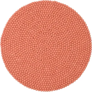 myfelt Lea Filzkugelteppich — Ø 70 cm, ideal für Schlaf-, Wohn-, Kinderzimmer, Flur & Bad