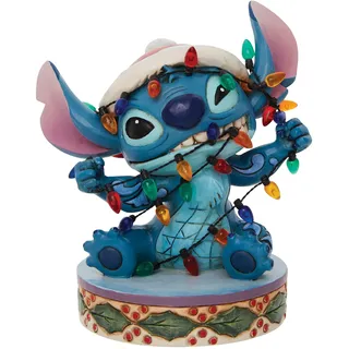 Enesco Disney Traditions Stitch In Lights Figurine