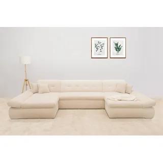 DOMO collection Wohnlandschaft Cord 2-Sitzer beige