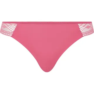 Passionata Damen String - ONDINE, Tanga, Mikrofaser mit Spitze Pink XL - Rosa