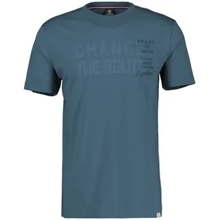 LERROS T-Shirt mit Schriftzug, blau