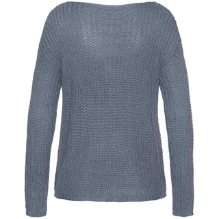 LASCANA Rundhalspullover Blau 32/34