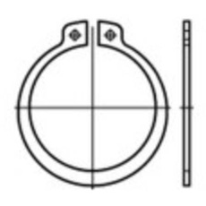 Bild von 1060921 Sicherungsringe Innen-Durchmesser: 47.8mm DIN 471 Edelstahl 1St.