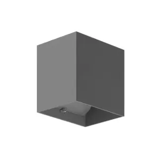 Brumberg 65142103 LED-Wandanbauleuchte 230 V AC, 50 Hz, 2 x 6 W, 3.000 K, graphit struktur, IP54