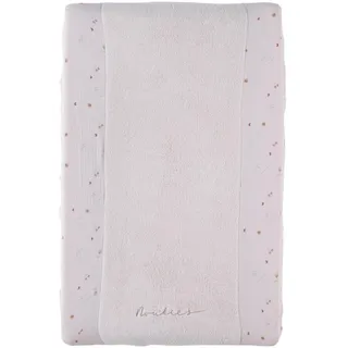 NOUKIE'S - Wickelauflage mit Bezug – Taubenmotiv – Frottee – Taupe