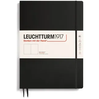 Leuchtturm Notizbuch Master Slim A4 liniert Schwarz