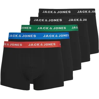 JACK & JONES JACHUEY Boxershorts Electric Blue Lemonade M 5er Pack