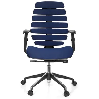 HJH Office Ergo Line II Stoff Blau