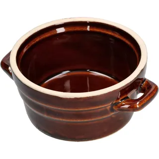 KOTARBAU® Keramikgefäß  11 cm Steinzeugtopf Schmalztopf Servierschale Auflaufförmchen aus Steingut Runde Keramikschale Kleine Glasiert Auflaufform