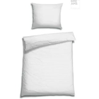 Florella Bettwäsche »Uni, Avance Soft-Seersucker, 100 % Baumwolle« 2 Stk. tlg., weiß