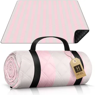 HOEL Picknickdecke 200x200 cm wasserabweisend + isoliert - Strandmatte gepolstert XXL - Picknickdecken - Outdoor Stranddecke für Picknick Camping Strand - Picnic Blanket