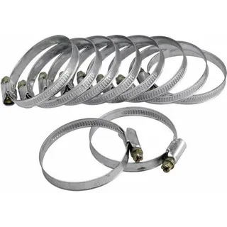 Spony hadicové, balení 10ks, 32-50mm - Silber