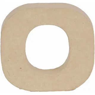Décopatch AC827C - Kleiner Buchstabe aus Pappmaché, o 1,5x9x8,5cm, perfekte Deko für das Zuhause, 1 Stück