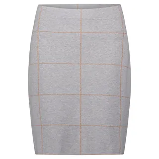Strickrock BETTY BARCLAY "Strickrock mit Jacquard", Damen, Gr. 42, bunt (patch grau, beige), Einsatz: 45% Viskose CV. 34% Polyester PES. 21% Polyamid PA., Röcke Strickrock