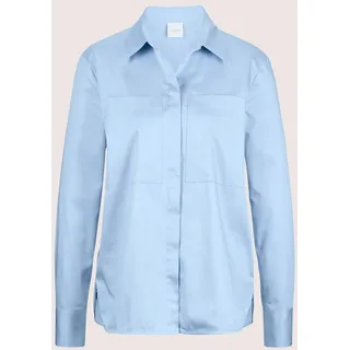 MADELEINE Hemdbluse »Bluse Lange Oversize-Bluse«, blau
