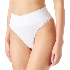 Adidas String Tanga Damen - Unterhosen (Gr. XS - XXL) - bequeme Unterwäsche, Weiss 2, L