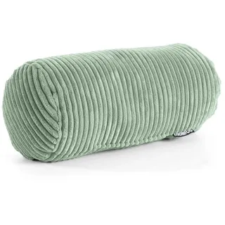Mokebo Nackenkissen Das Nickerchen , Grün , Textil , 17.5x37 cm , Oeko-Tex® , Heimtextilien, Kopfpolster & Bettdecken, Nackenrollen & Hörnchen