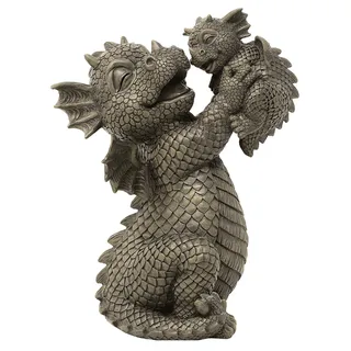 Gartendrache Baby - Garten, Figur, Mutter mit Baby