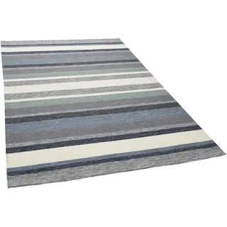 Gino Falcone Rosetta-Stripes Outdoor-Teppich 120 x 180 cm Blau