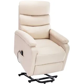 Massagesessel mit Aufstehhilfe Creme Stoff - Beige