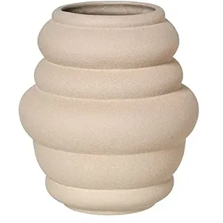 Broste Copenhagen Ursula Blumenübertopf Steingut Taupe, Maße: 17,6cm x 20cm, 14560030