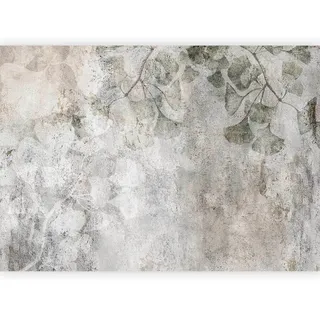 artgeist Fototapete , Hellgrau, Olivgrün , Textil , Blätter , 200x140 cm , Ce , Tapeten & Wandverkleidungen, Fototapeten