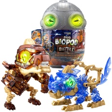 YCOO – Biopod Battle Duo Pack – Elektronische Dinosaurier-Kreatur zum Bauen – Sound- und LED-Lichteffekte - 4 Kreaturen - Batterien im Lieferumfang enthalten - Spielzeug für Kinder - ab 5 Jahren