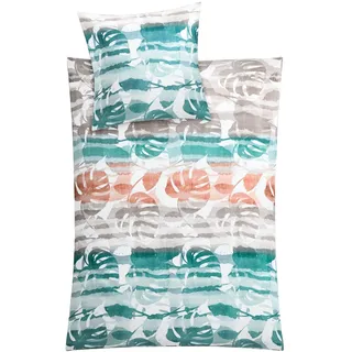 KLEINE WOLKE Jill Satin Aqua 155 x 220 cm + 80 x 80 cm