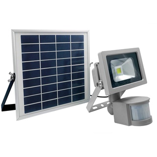 as - Schwabe AS Schwabe 46978 Solar-Spot mit Bewegungsmelder 10 W Neutralweiß Grau