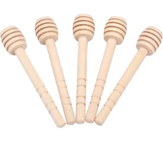 Honigtropfer, Holz-Honigtropfer, Honigtropfstäbchen, Holz-Rührstab, Kitchen Gadgets