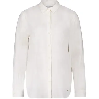 Klassische Bluse BETTY & CO "Leinenbluse langarm", Damen, Gr. 42, weiß, Obermaterial: 55% Leinen LI. 45% Viskose CV., Blusen Klassische Bluse