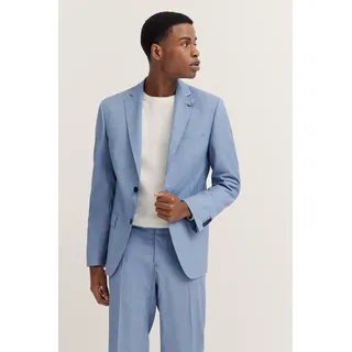 Anzugsakko BUGATTI "Mix & Match", Herren, Gr. 50, blau (320, hellblau), 75% Wolle, 22% Polyester, 3% Elasthan, unifarben, normal, Manschette, Sakkos Anzugsakko, Modern Fit