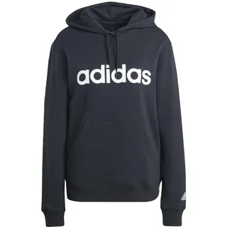 Adidas Essentials Linear Hoodie Black / White XL