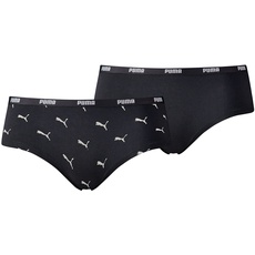 PUMA Damen Cat Logo Hipster Panties, Schwarz, S EU