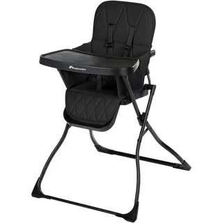 Bebeconfort Lily, Babyhochstuhl, 6 Monate–3 Jahre, 9–15 kg, ultrakompakt faltbar, leichter Hochstuhl (4 kg), leicht zu reinigen, weich gepolstert, einfach mit einer Hand faltbar, Tinted Graphite
