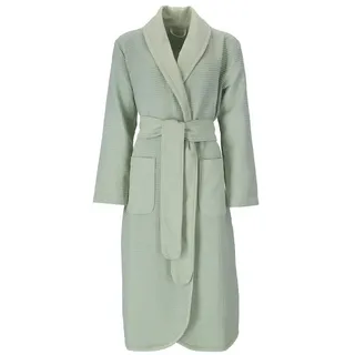 VOSSEN Bademantel mit Schalkragen in soft green | M