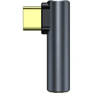 INF USB-C auf 3,5 mm Audioadapter für Kopfhörer Schwarz - Schwarz