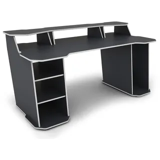 byLIVING Gaming-Tisch Matrix Anthrazit / Weiß