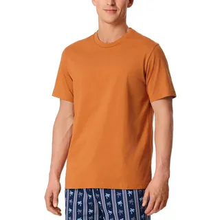 Schiesser Herren Schlafshirt Kurzarm Rundhals - Mix + Relax - Organic Cotton
