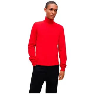 HUGO Herren San Thomas-M Regular-Fit Rollkragenpullover aus Schurwolle Hellrosa XXL