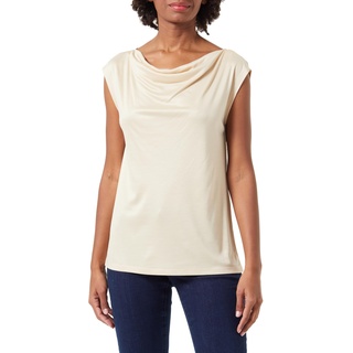 S.Oliver Damen 2138434 T-Shirt, beige, 46