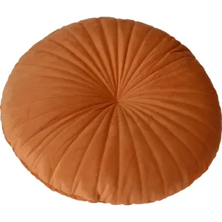 Kissen IN Samt, 40CM, Farbe Orange, Sitzkissen
