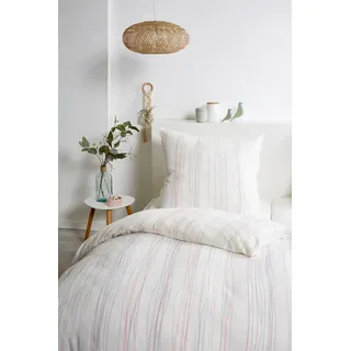 Primera Bio Crepe Stripes Rosa 135 x 200 cm + 80 x 80 cm