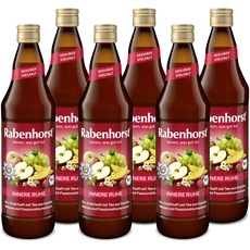 RABENHORST Innere Ruhe BIO, 6er Pack (6 x 700 ml) - Bio-Mehrfruchtsaft mit Kamillen-Melissen-Passionsblumenkrauttee