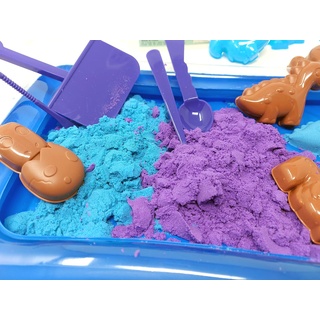 Brigamo Magischer Sand Spielzeug Set mit Spielzeug Förmchen und Sandkasten (Dinosaurier Spielzeug)