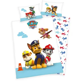 PAW PATROL Kinderbettwäsche »Dogs«, mit Hunden, weiß