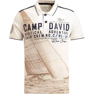 Camp David Poloshirt für Herren - Beige