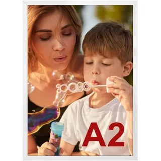 ditwis Bilderrahmen Aluminium Weiß A2 2er Set