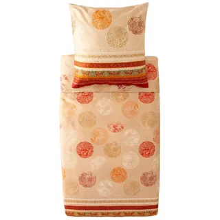 BASSETTI Bettwäsche Florence 135 x 200 cm Satin Rot